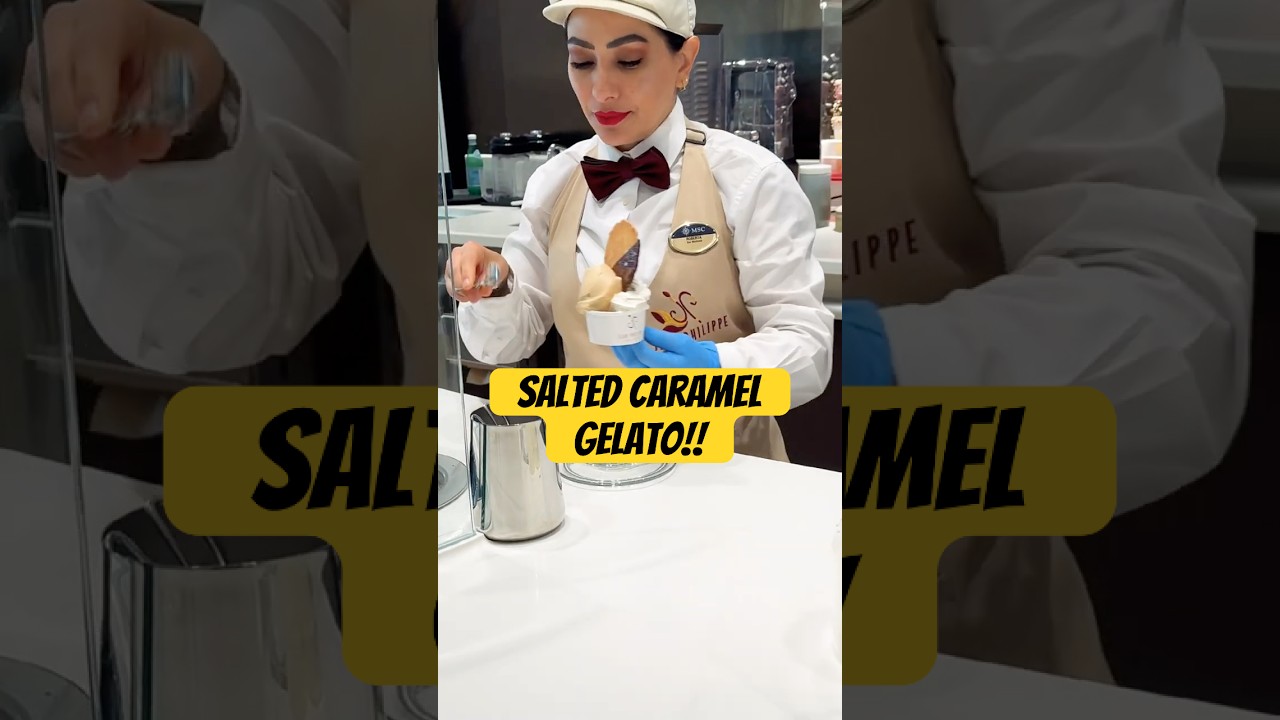 POV: You found the best gelato on the ship 😍 #mscworldamerica #shorts