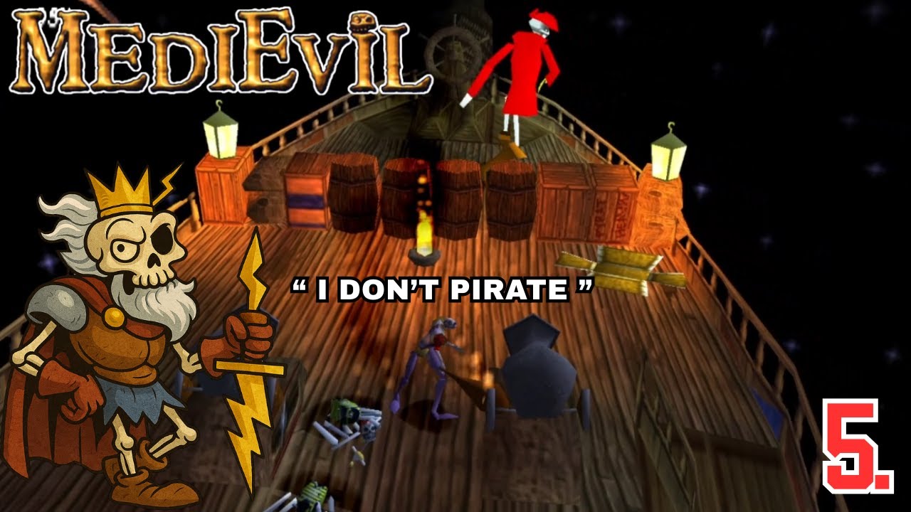 MediEvil PS1 – Часть 5 | Gallows Gauntlet, Haunted Ruins и The Ghost Ship (Самый сложный платформ...