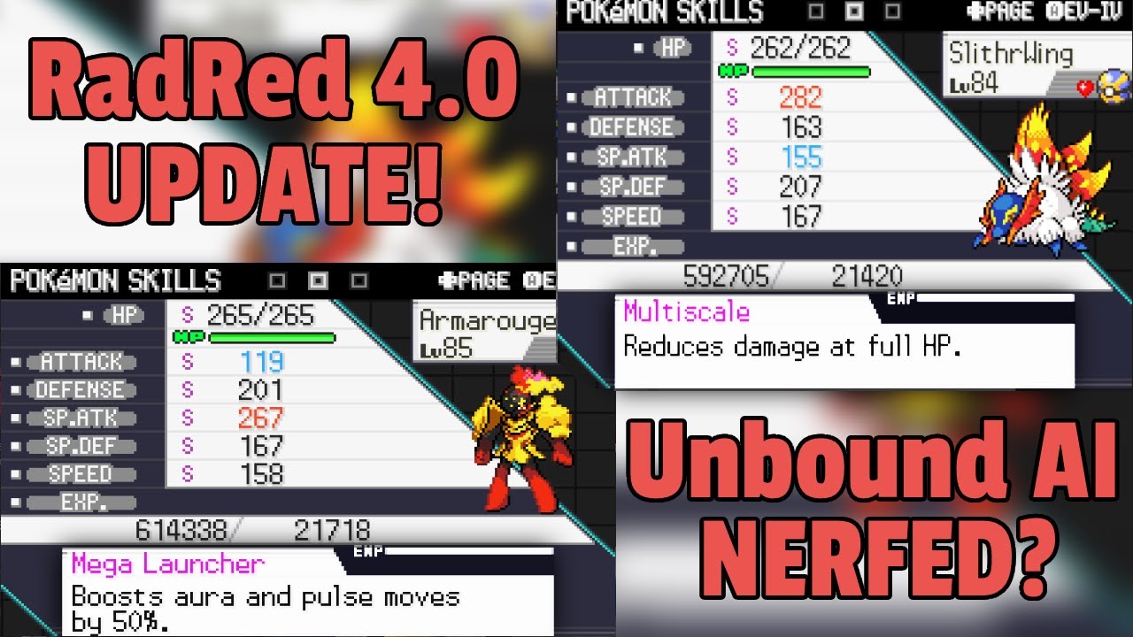 Radical Red 4.0 New AI Mechanics, Pokemon Buffs AND NERFS + How To Evolve Hisuian AND Paldean
