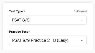 PSAT 8/9 Practice 2B (Easy Difficulty) Speedrun