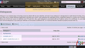Becoming familiar with the Plesk interface