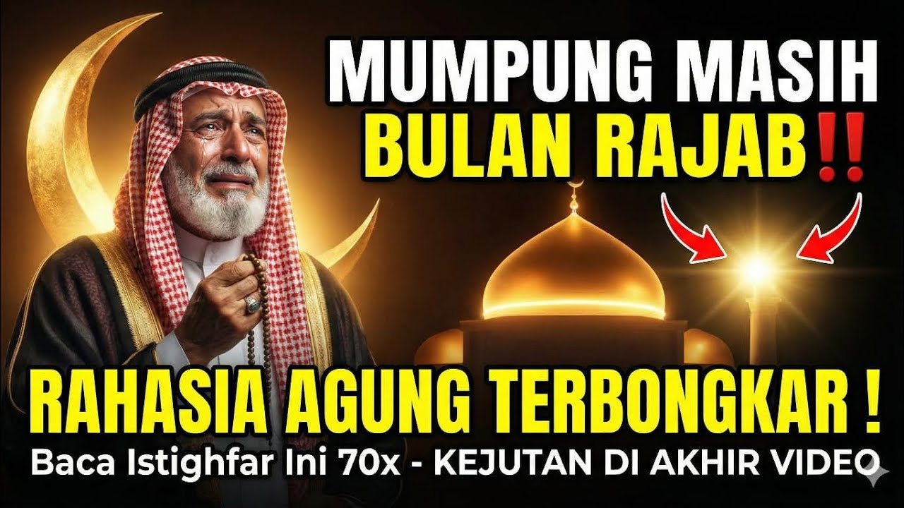 Mumpung Masih Bulan Rajab‼️ Baca istighfar ini 70x - Rahasianya Agung