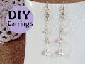DIY Accessories 簡単!プチパールロングピアス 作り方
