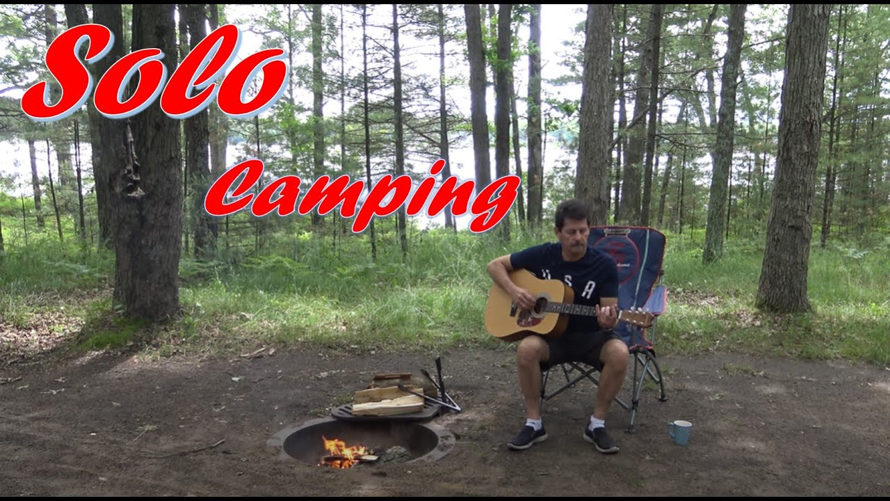 Huron Forest Campground, Michigan. Solo Camping. A-Frame Camper