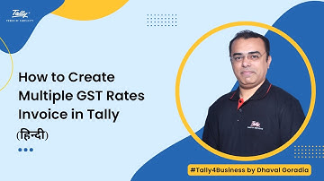 How to Create Single Invoice with Multiple GST Rates in Tally? (Hindi)