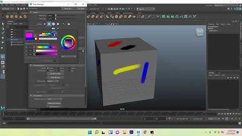 Maya 2022 Tutorial-- 3D Paint tool