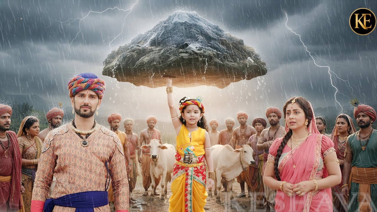 कन्हा ने उठाया गोवर्धन पर्वत किया पूरे गाँव की रक्षा  || YMKN || New Episode 2026
