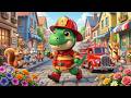 El T-Rex Bombero al Rescate en la Ciudad 🦖 Canciones Infantiles y Rimas para Niños y Bebés Aprender