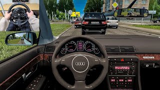 2004 Audi A4 Avant 1.8T - City Car Driving [Steering Wheel Gameplay] screenshot 1