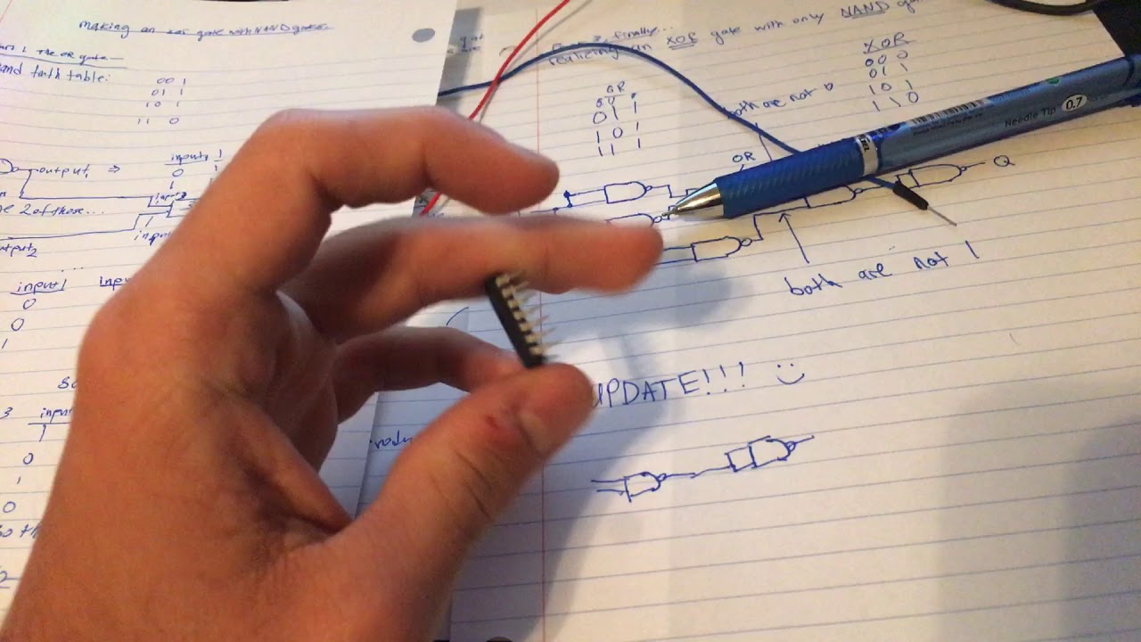 Any Logic Gate with NAND Gates, PIC Microcontroller Update!