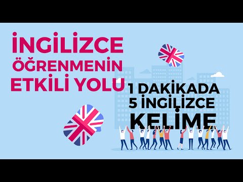 İngilizce Öğrenmenin En Etkili Yolu! 1 Dakikada 5 İngilizce Kelime!