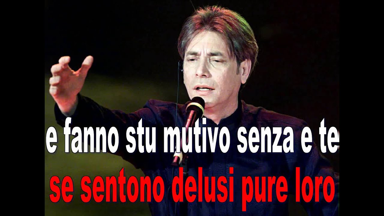 karaoke Nino D'angelo   canzona mia