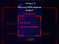 PHP JSON Response Always Broken? Fix It In 30 Seconds! #php #shorts