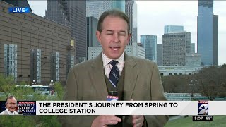 The President's journey from Spring to College Station