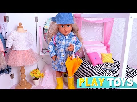 Our Generation Doll After School Routine in the Doll Bedroom Toys! 🎀