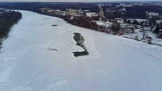 JAN 21 2026  Rock  River at Dixon IL in 4K