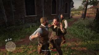 Red Dead Redemption 2 Arthur Fights Beaus Cousins