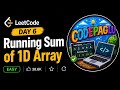 Day 6: Running Sum of 1D Array | LeetCode Easy 💻|Coding for Beginners||Java|Coding journey 🚀
