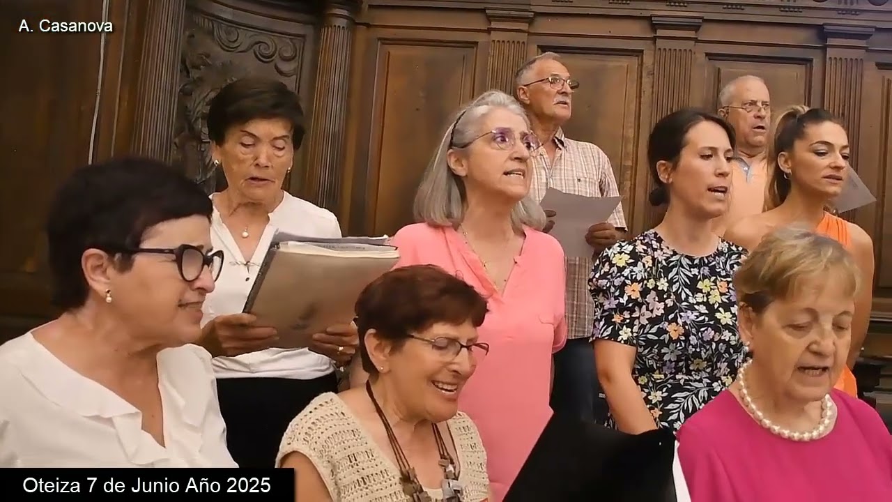 "HIMNO DE NAVARRA" CORO PARROQUIAL DE OTEIZA