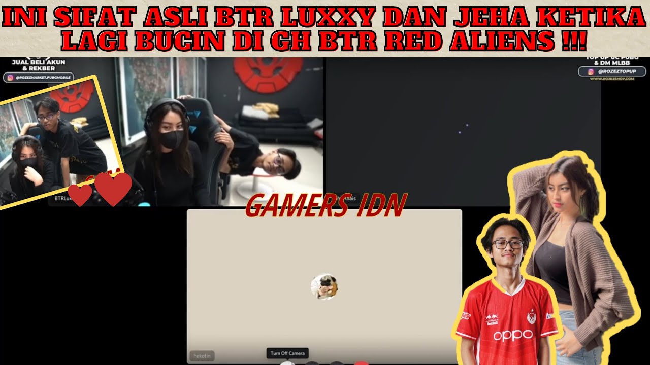 KEROMANTISAN BTR LUXXY DAN JEHA KETIKA LAGI BUCIN DI GH BTR RED ALIENS ! PART 2