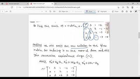 Find the rank of the matrix example ||Bangla Tutorial || Engineering Mathematics