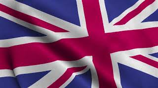 United Kingdom Waving Flag Animation Loop | Stock Footage | Free Background