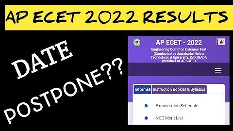 AP ECET 2022 RESULTS DATE| AP ECET 2022 RESULTS POSTPONEMENT?| AP ECET 2022 RESULTS  LATEST UPDATES|