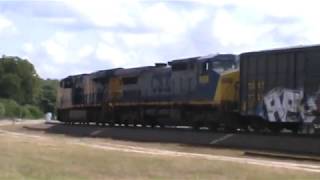 CSX Q 400 25 [Manifest]  ES 44 AH/ CW40-9 lead large consist by Bridges St 8 26 17
