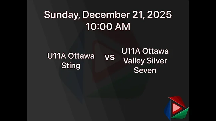 U11A Ottawa Sting vs. U11A Ottawa Valley Silver Seven