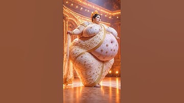 Van zwaarste naar heetste 💃 | Transformatie van Russische obesitas tot glamoureuze sari-jurk ✨🔥 #agt