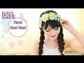 ❀How To Make❀ Floral Head Band Using A Bra Strap