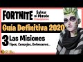 MISIONES y Defensores | FORTNITE Salvar el Mundo: GUÍA DEFINITIVA 2020 para Principiantes #3