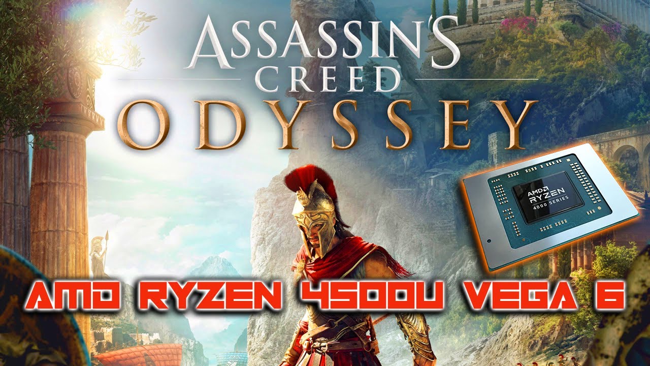 Ryzen 5 4500U Gaming - Assassins Creed Odyssey - Gameplay Test - Lenovo Ideapad 5 - 720p - 1080p