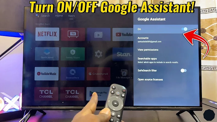 How to Turn On or Off Voice Control Google Assistant on TCL Android TV! 