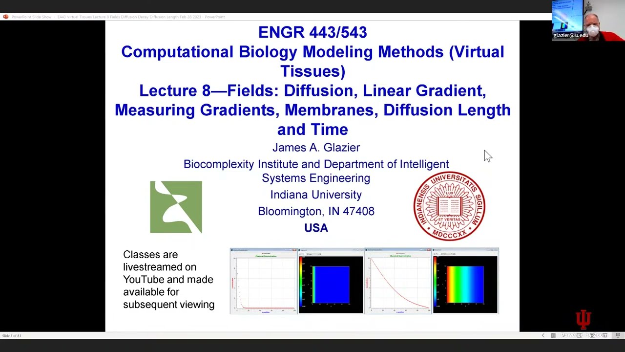 ENG443/543 Multicellular Modeling Lecture 8, Diffusion in CompuCell3D, February 28, 2023