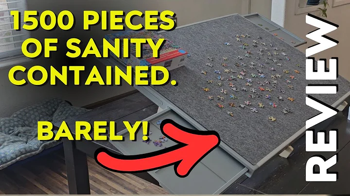 1500 Pieces 35"x26" Double-Sided Rotating Plastic Puzzle Board with Drawers and Cover, Portable