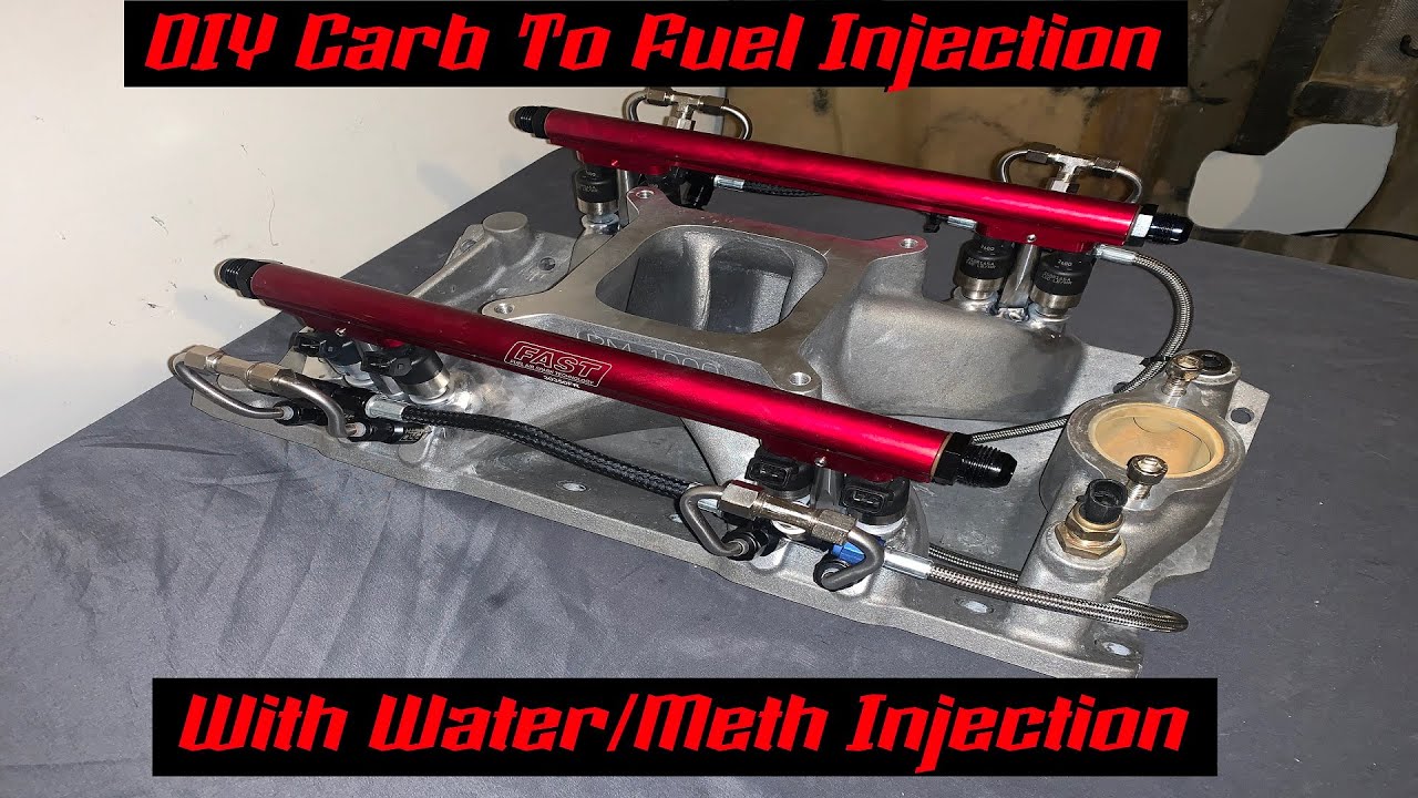 DIY 4150 flange four barrel intake manifold to Port injection conversion