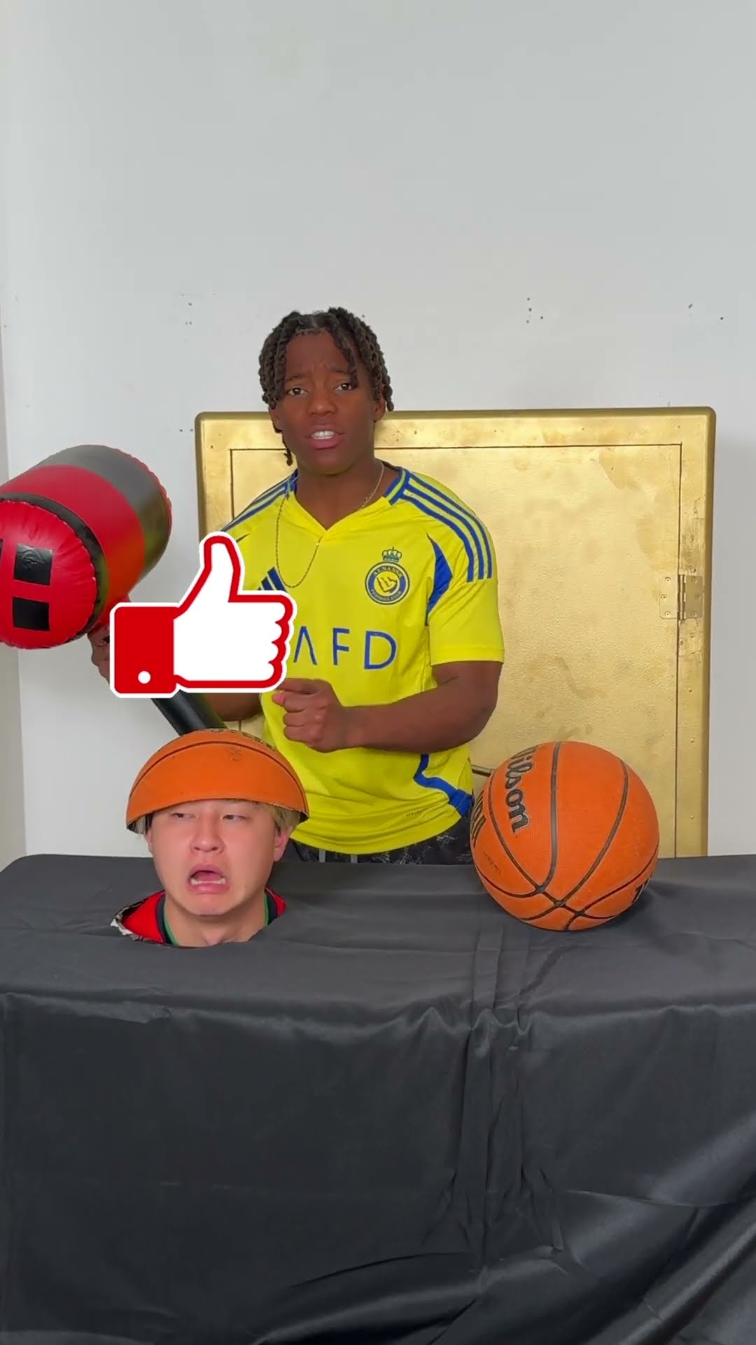 Which one is the real basketball?