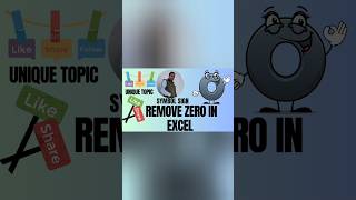 # REMOVE ZERO IN EXCEL