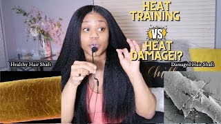 HEAT Damage VS HEAT Training explained. Why is your hair balding in the middle?