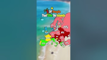 % Of People That Live On Islands #map #geography #europe #history #mapping #viral #fyp #mapper
