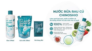 Hướng dẫn sử dụng Nước rửa rau củ trái cây Chinoshio Nhật Bản #Chinoshio #Jaaushop
