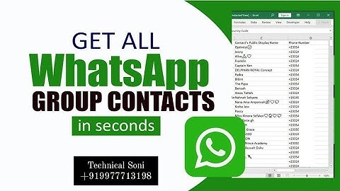How to Fetch WhatsApp group number into Excel File | WA SENDER MARKETING SOFTWARE