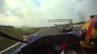 Start of the race at Silverstone with Benjamin Bailly in a Radical SR8 !