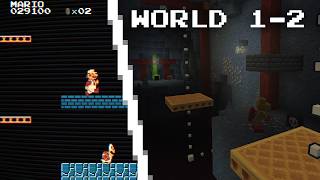 Mario 1-2 remade in Minecraft | Mario Mania mod