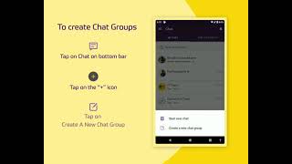 Create groups from the mobile app