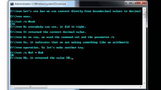 Hexadecimal values in Batch files