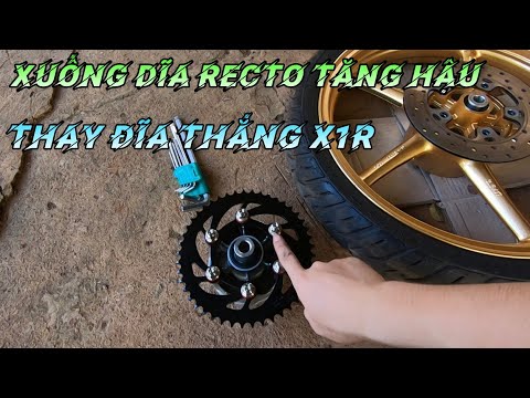 Video Xuống Nhông Dĩa Recto Và Thay Đĩa Thắng X1R Cho... - youtube