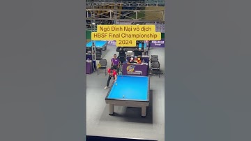 Ngô Đình Nại aka Khô Nai vô địch HBSF Championship Final 2024 #bida3băng #bida3c #hbsf