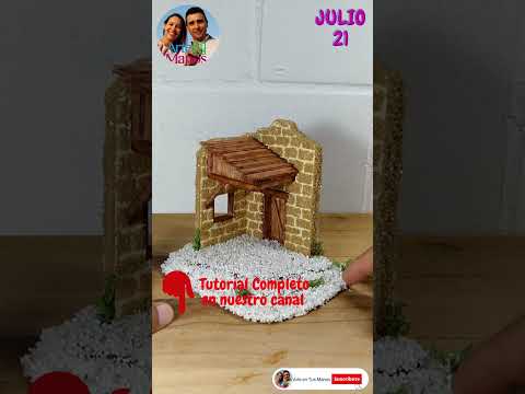 🔴Invitación Nuevo Vídeo FACHADAS FÁCILES EN CARTÓN Para Pesebres, Tutorial Con Arte en Tus Manos